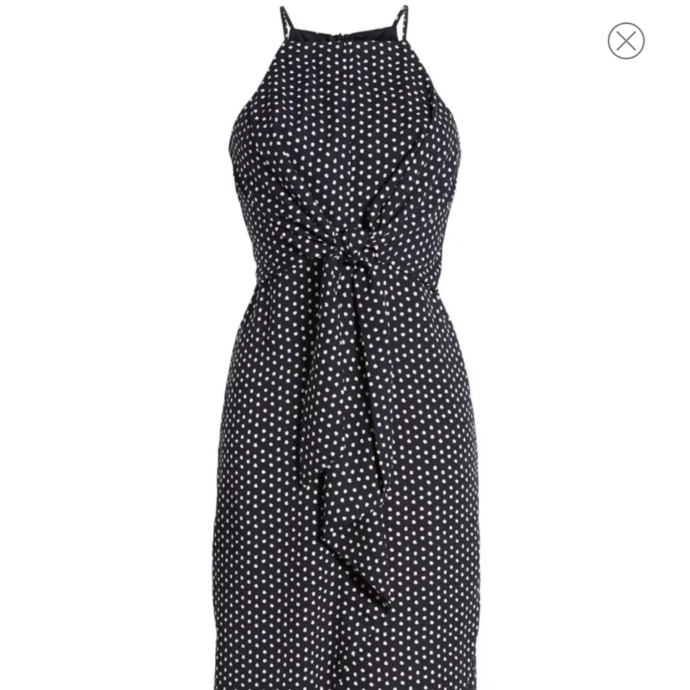 Nordstrom Polka Dot Twist Front Dress